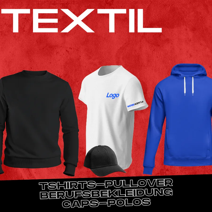 Bedruckte T-Shirts, Pullover, Hoodies und Caps